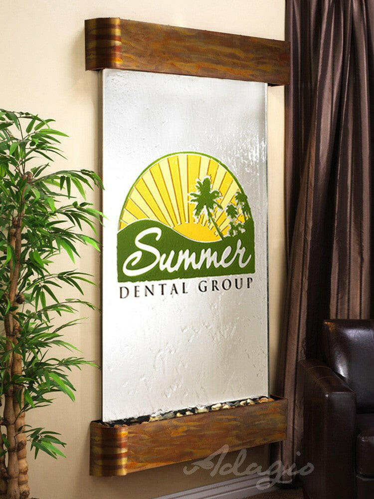 Summit Falls Water Fountain | Vertical Wall-Mounted | Adagio Water Features