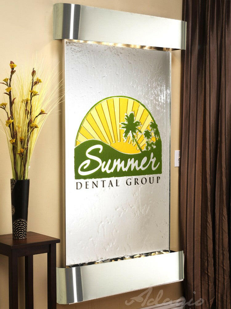 Summit Falls Water Fountain | Vertical Wall-Mounted | Adagio Water Features
