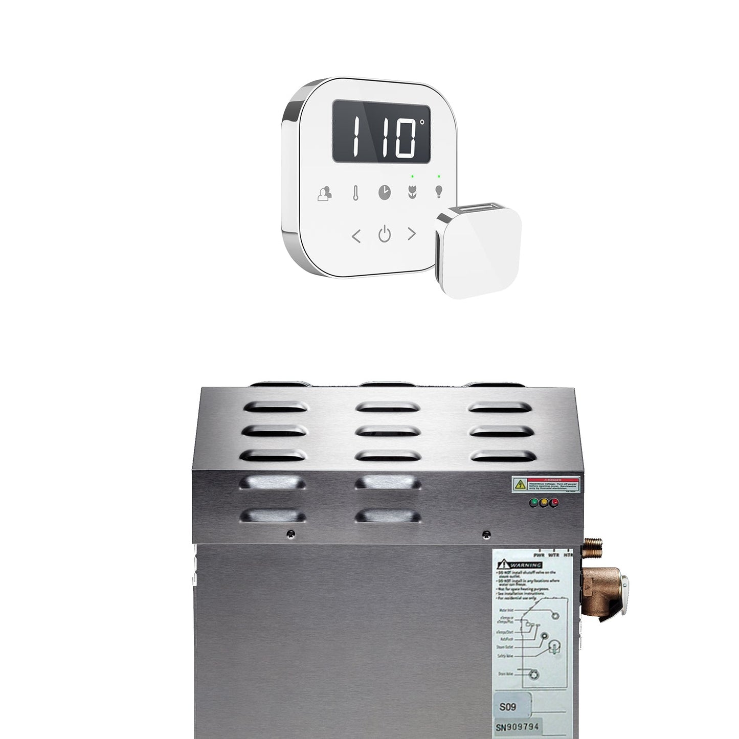 Mr. Steam AirTempo Wireless Steam Shower Generator Package (5-15kW)