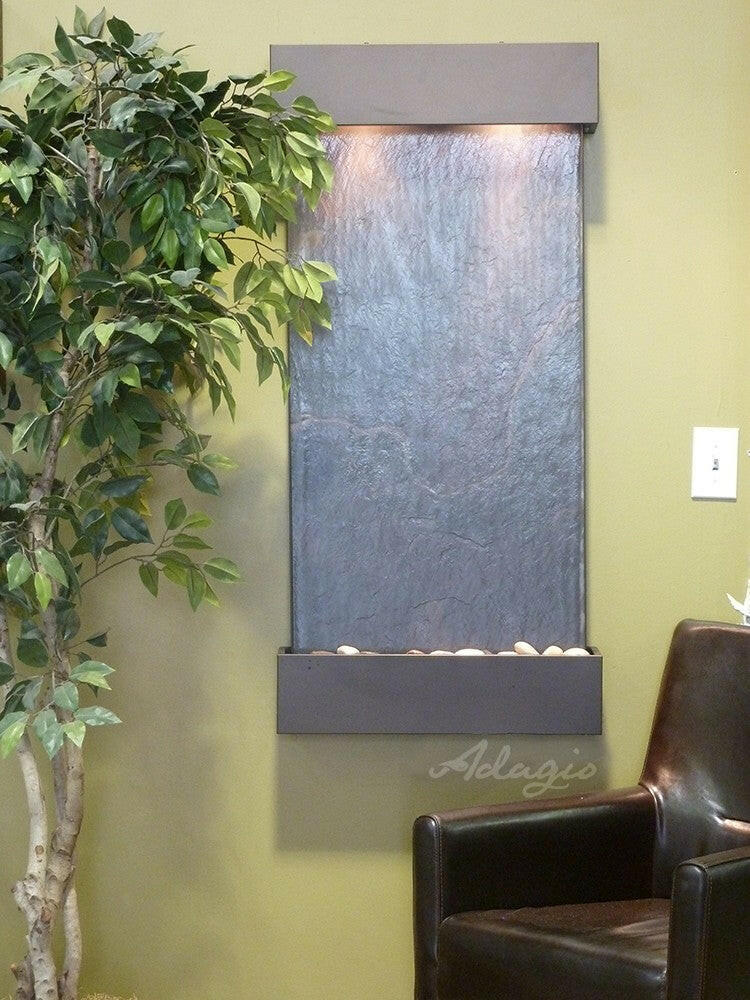 Whispering Creek Water Fountain | Vertical Wall-Mounted | Adagio Water Features