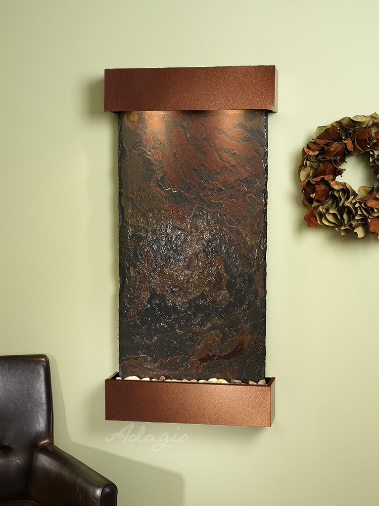 Whispering Creek Water Fountain | Vertical Wall-Mounted | Adagio Water Features