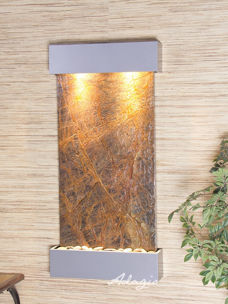 Whispering Creek Water Fountain | Vertical Wall-Mounted | Adagio Water Features