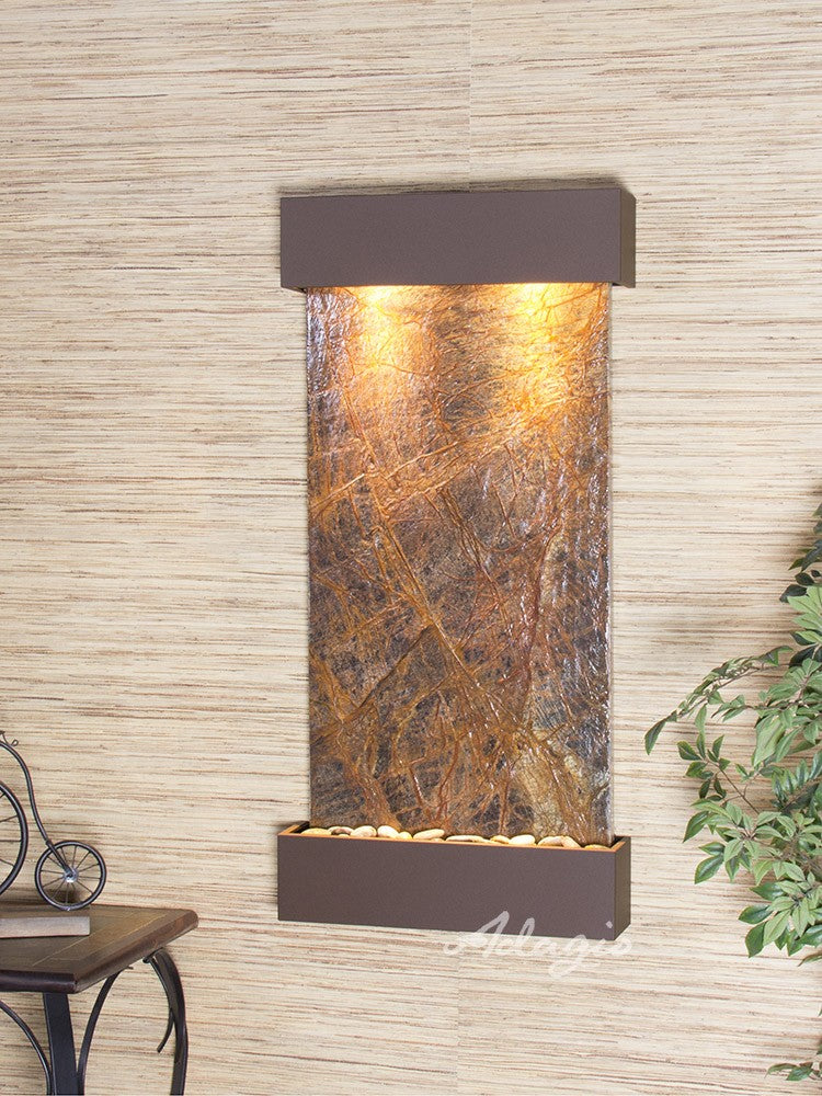Whispering Creek Water Fountain | Vertical Wall-Mounted | Adagio Water Features