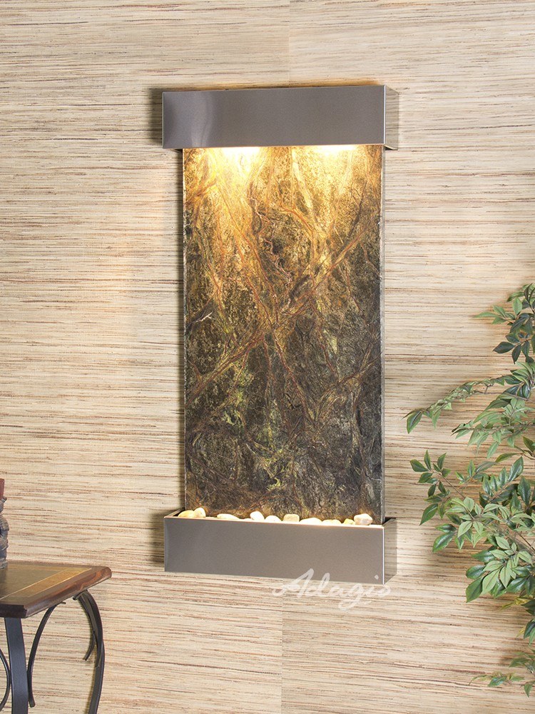 Whispering Creek Water Fountain | Vertical Wall-Mounted | Adagio Water Features