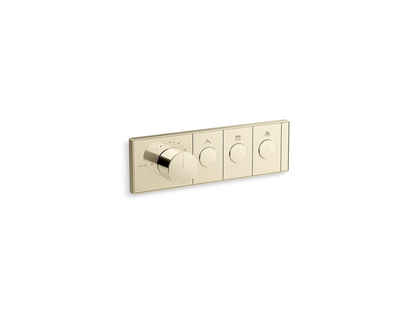 KOHLER K-26347-9 Anthem Three-outlet Recessed Mechanical Thermostatic Valve Control