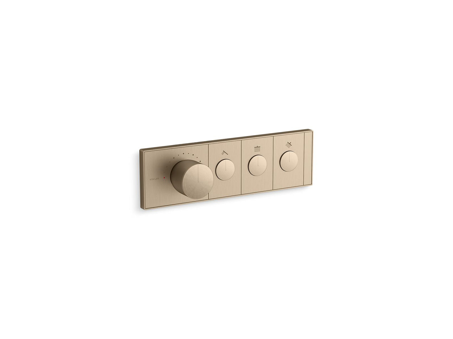 KOHLER K-26347-9 Anthem Three-outlet Recessed Mechanical Thermostatic Valve Control