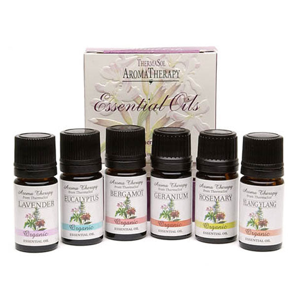ThermaSol Aromatherapy Essential Oil Collection (B01-1577) - Premium 6-Oil Wellness Set