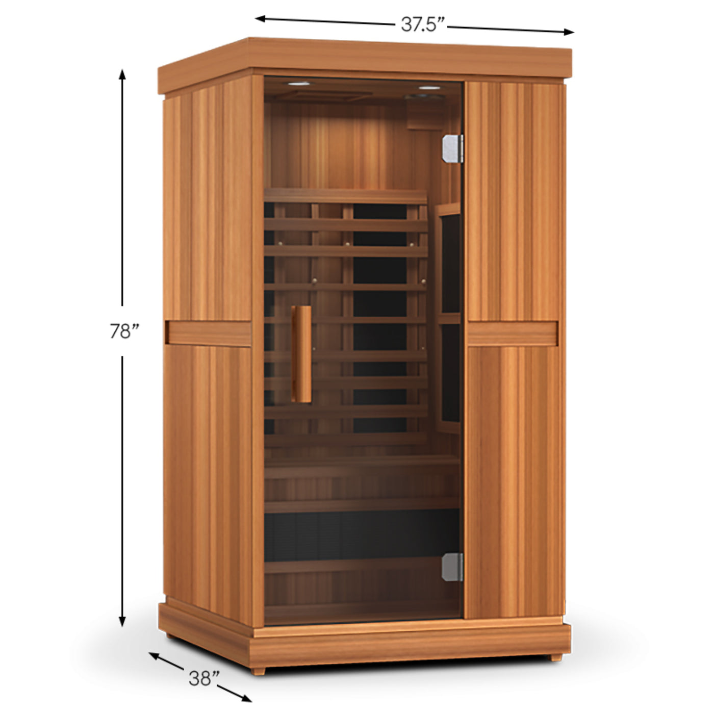 Finnmark Designs 1-Person Full Spectrum Infrared Sauna + Red Light Therapy | FD-KN001