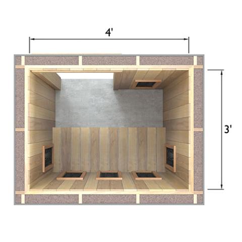 Finnmark Full Spectrum+™ Ceramic Infrared Sauna Heater Kit (120V, WiFi Control)