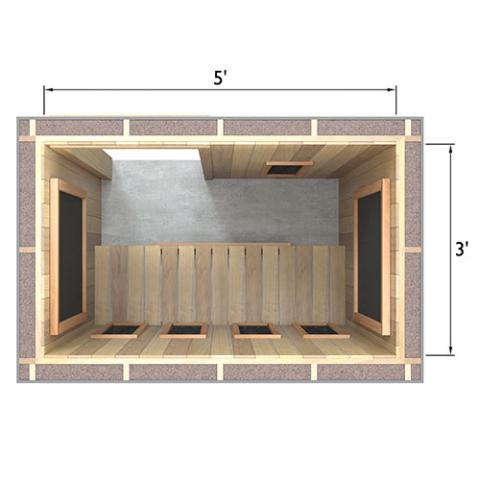 Finnmark Full Spectrum+™ Ceramic & Carbon Infrared Sauna Heater Kit (120V, WiFi Control)