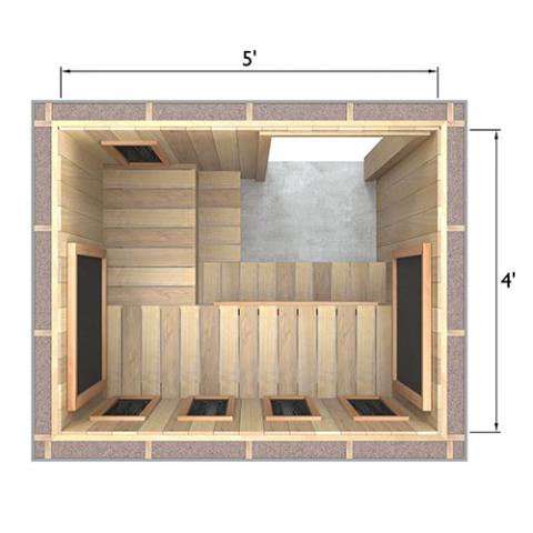 Finnmark Full Spectrum+™ Ceramic & Carbon Infrared Sauna Heater Kit (120V, WiFi Control)