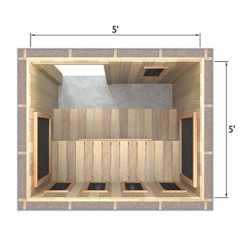 Finnmark Full Spectrum+™ Ceramic & Carbon Infrared Sauna Heater Kit (120V, WiFi Control)