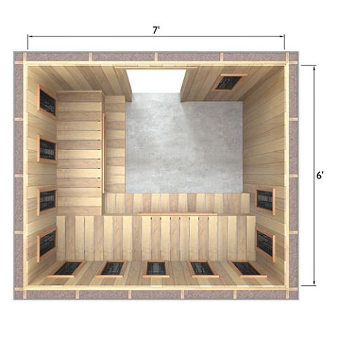 Finnmark Full Spectrum+™ Ceramic Infrared Sauna Heater Kit (240V, WiFi Control)