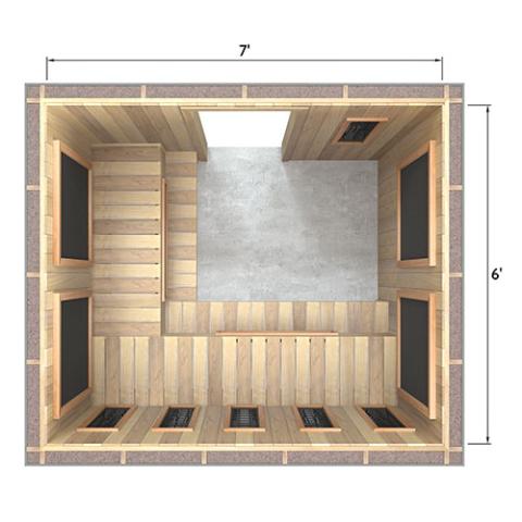 Finnmark Full Spectrum+™ Ceramic & Carbon Infrared Sauna Heater Kit (240V, WiFi Control)