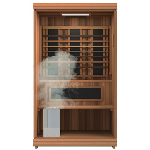 Finnmark Designs Trinity 2-Person Hybrid Infrared & Traditional Steam Sauna + Red Light Therapy | FD-KN004