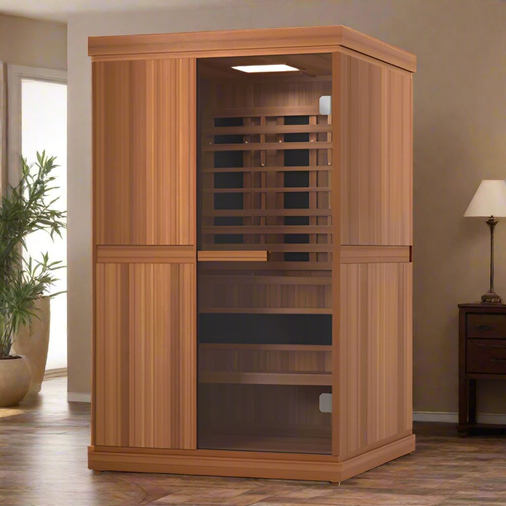 Finnmark Designs Trinity 2-Person Hybrid Infrared & Traditional Steam Sauna + Red Light Therapy | FD-KN004