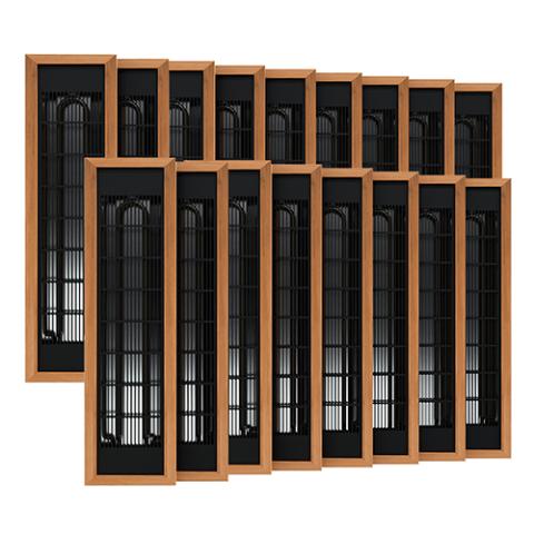 Finnmark Full Spectrum+™ Ceramic Infrared Sauna Heater Kit (240V, WiFi Control)