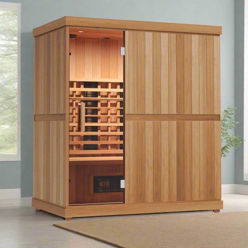 Finnmark Designs 3-4-Person Full Spectrum Infrared Sauna + Red Light Therapy | FD-KN003