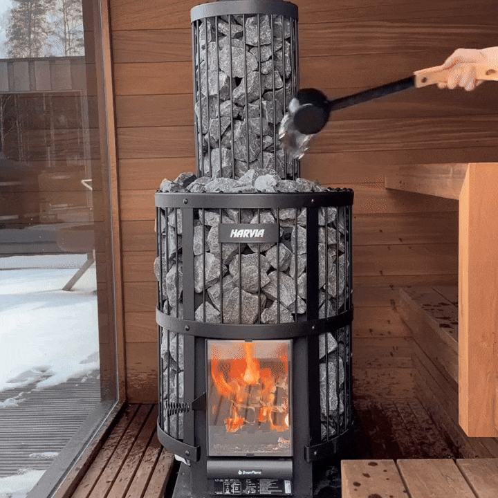 Harvia Legend 240 Greenflame Wood-Burning Sauna Stove WK200LD
