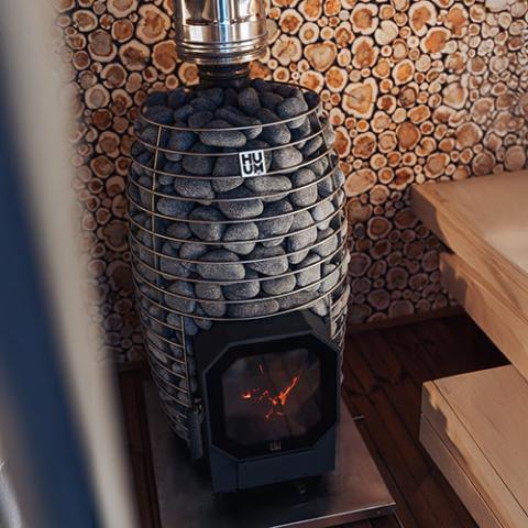 HUUM HIVE Flow Mini Wood-Burning Sauna Stove 8.5 kW