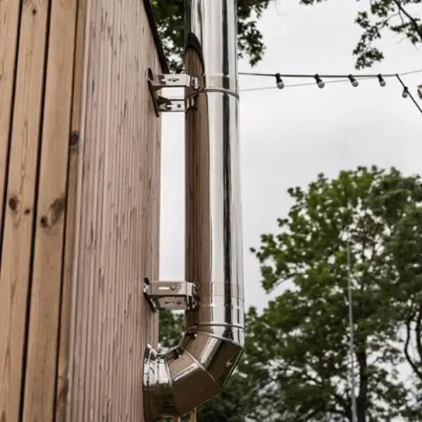 HUUM Thru-Wall Backside Connection Chimney Set for Sauna Wood Stoves