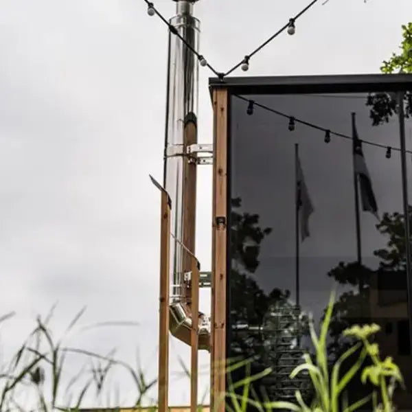 HUUM Thru-Wall Backside Connection Chimney Set for Sauna Wood Stoves