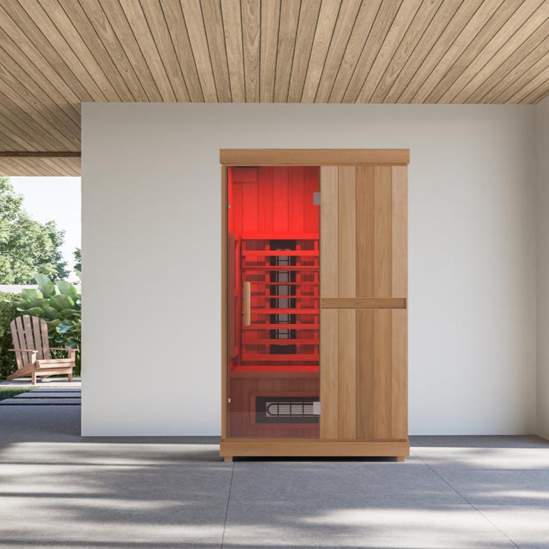 Finnmark Designs 2-Person Full Spectrum Infrared Sauna + Red Light Therapy | FD-KN002