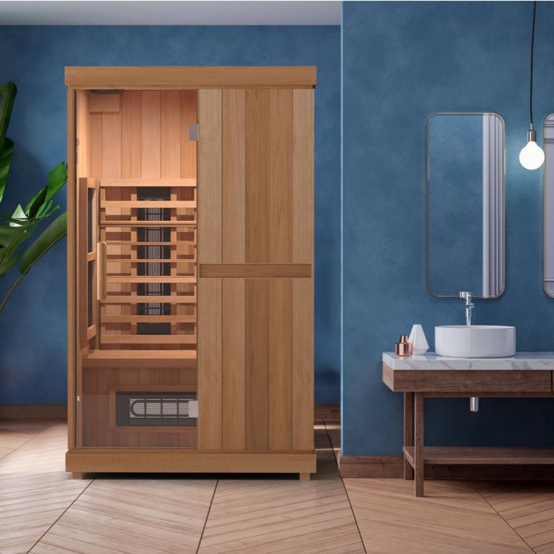 Finnmark Designs 2-Person Full Spectrum Infrared Sauna + Red Light Therapy | FD-KN002