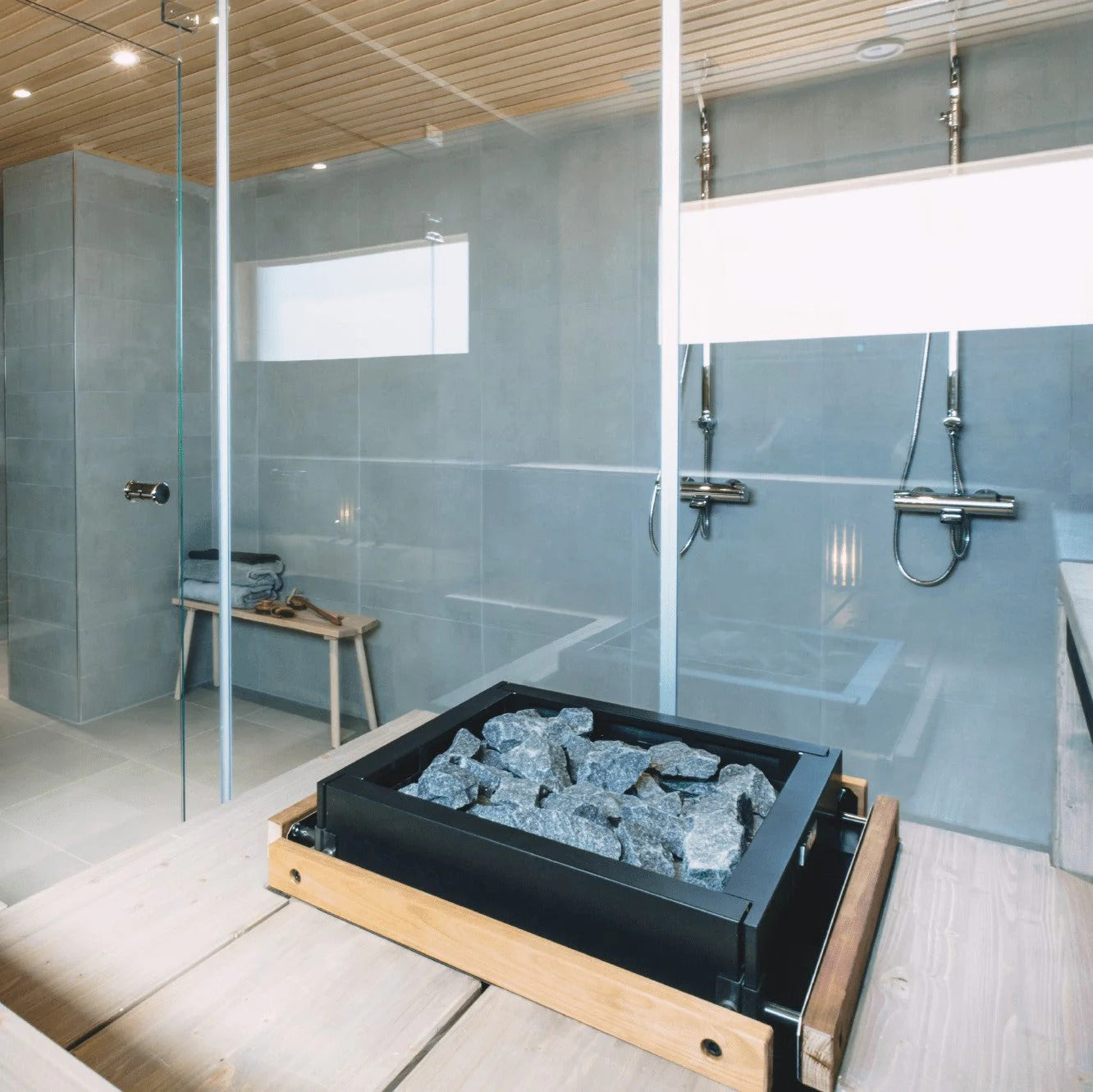 Harvia Virta Combi HL8U1SA 8kW Electric Sauna Heater Package