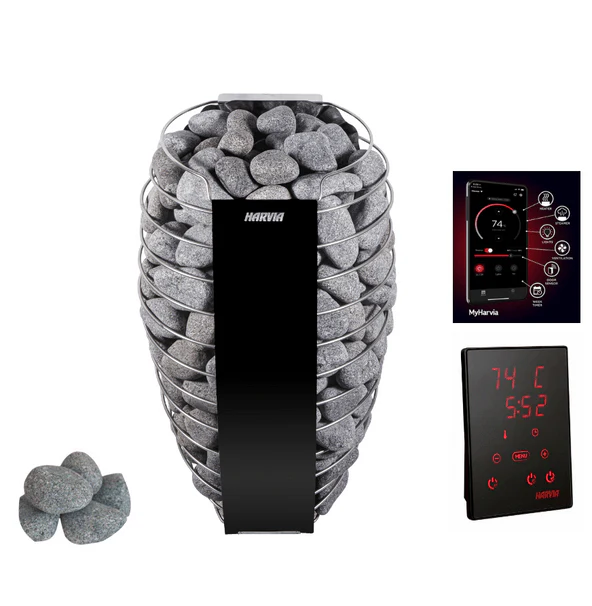 Harvia Spirit SP80E 8kW Electric Sauna Heater Package