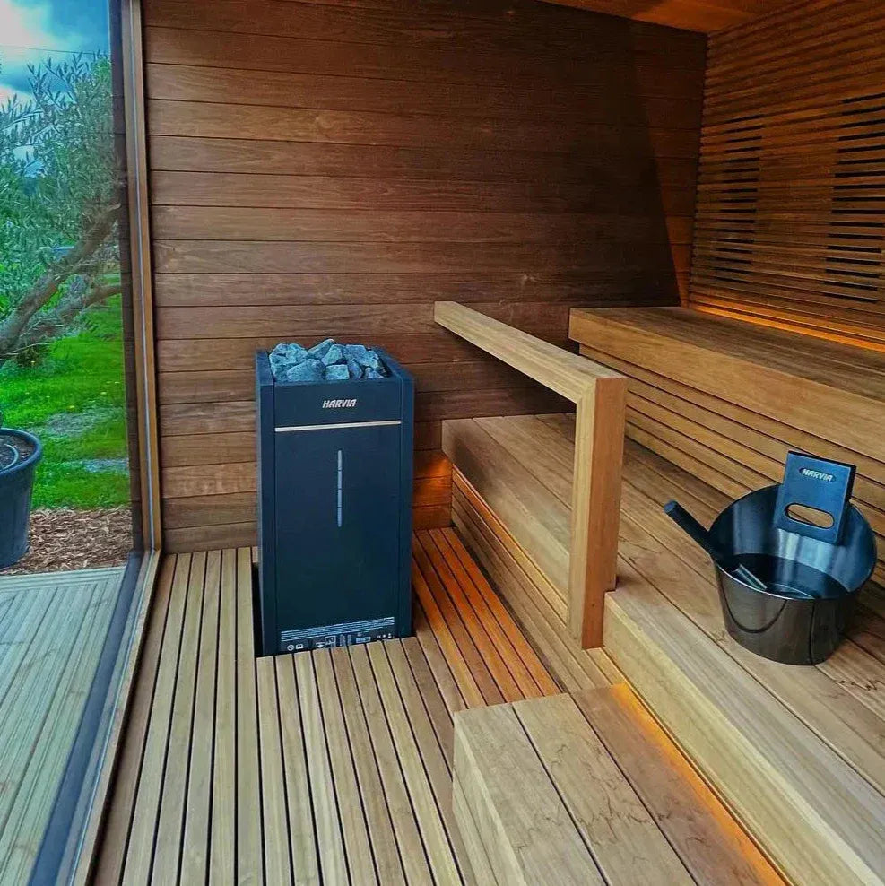 Harvia Virta Combi HL8U1SA 8kW Electric Sauna Heater Package