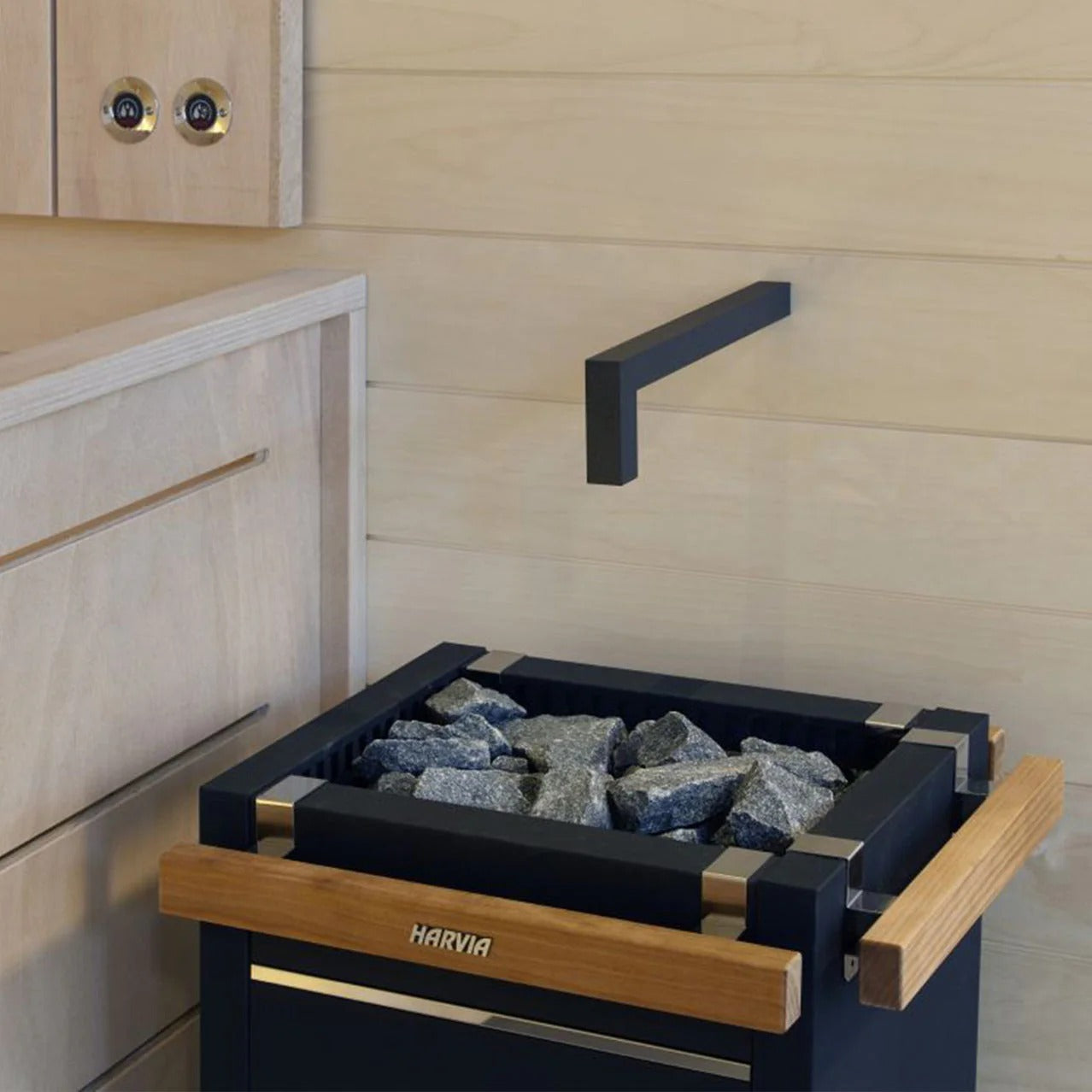 Harvia Virta Combi HL8U1SA 8kW Electric Sauna Heater Package