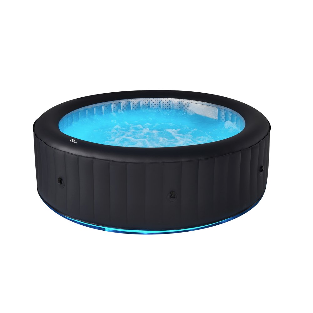 MSPA URBAN Aurora Round 6 Person Inflatable Hot Tub Spa With LED lights