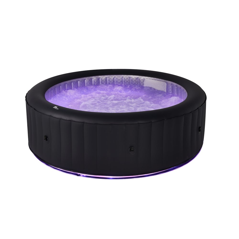 MSPA URBAN Aurora Round 6 Person Inflatable Hot Tub Spa With LED lights