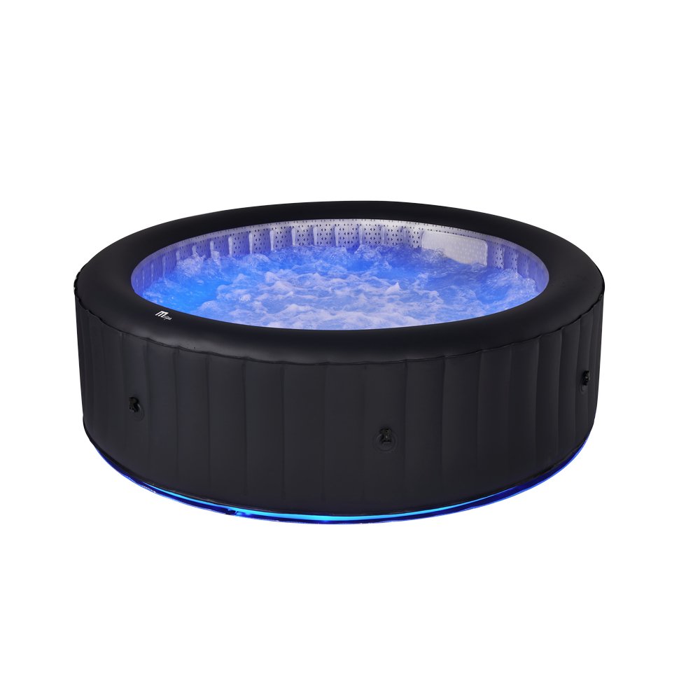 MSPA URBAN Aurora Round 6 Person Inflatable Hot Tub Spa With LED lights