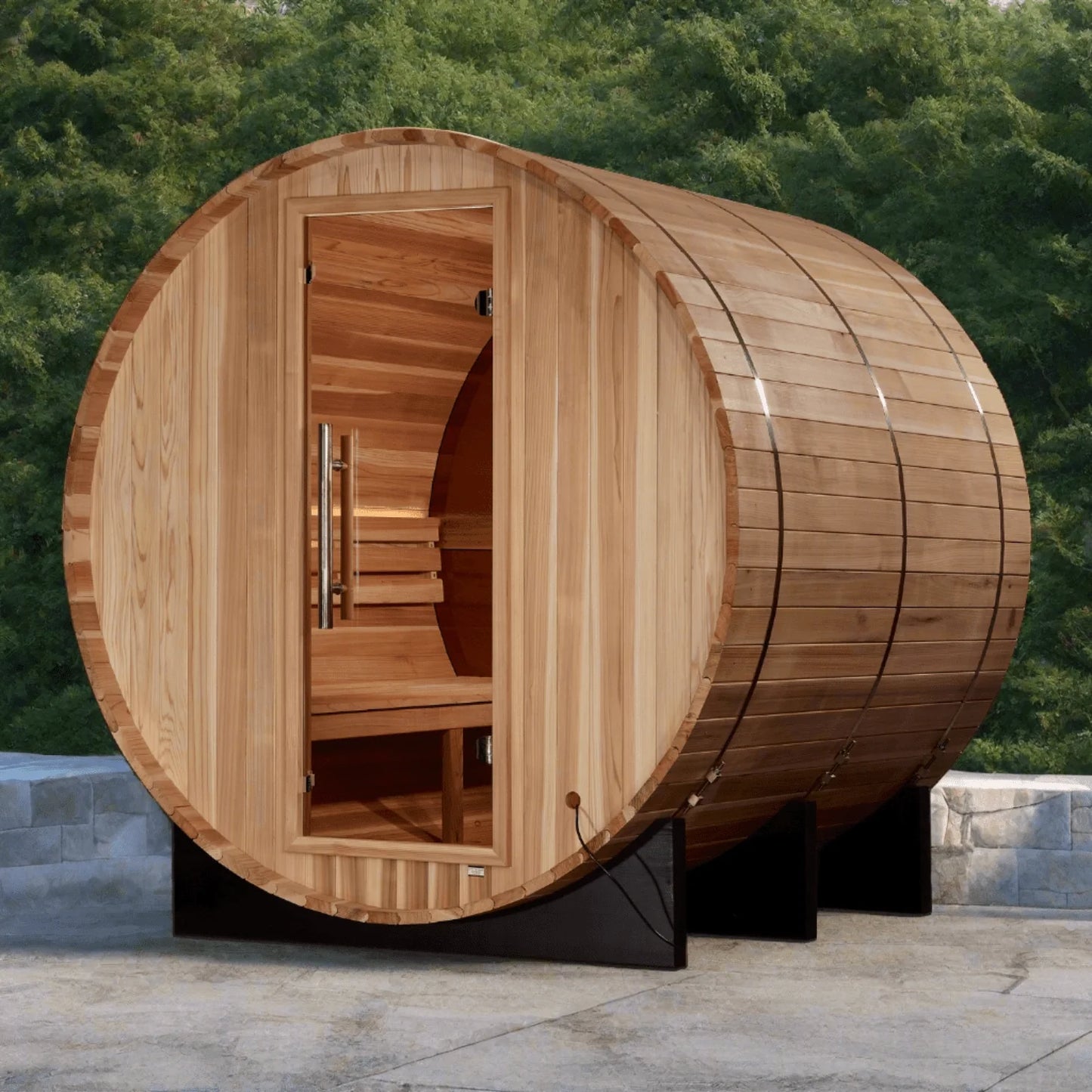 Golden Designs Zurich 4 Person Barrel Traditional Sauna GDI-B024-01