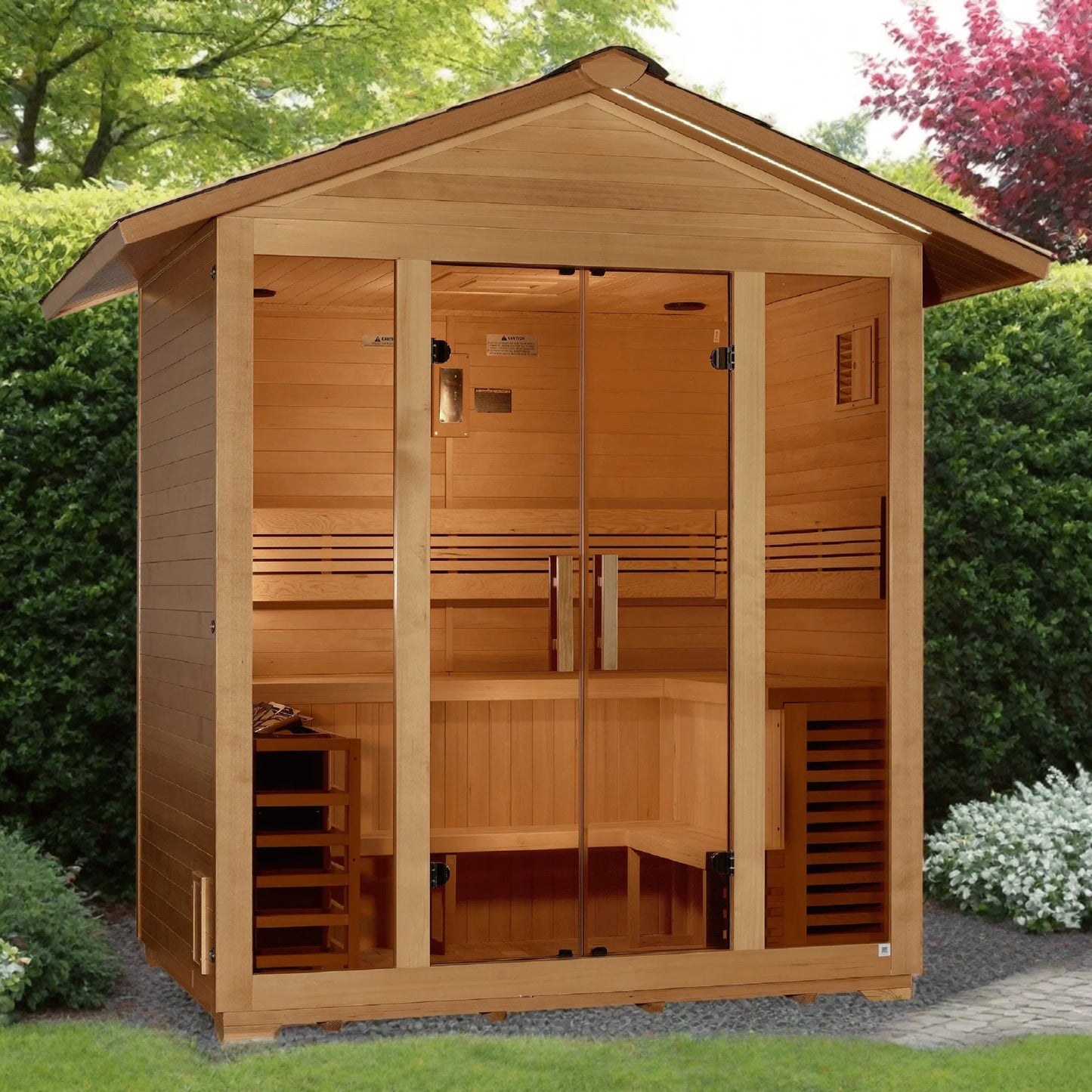 Golden Designs Vorarlberg 5 Person Traditional Outdoor Sauna GDI-8105-01