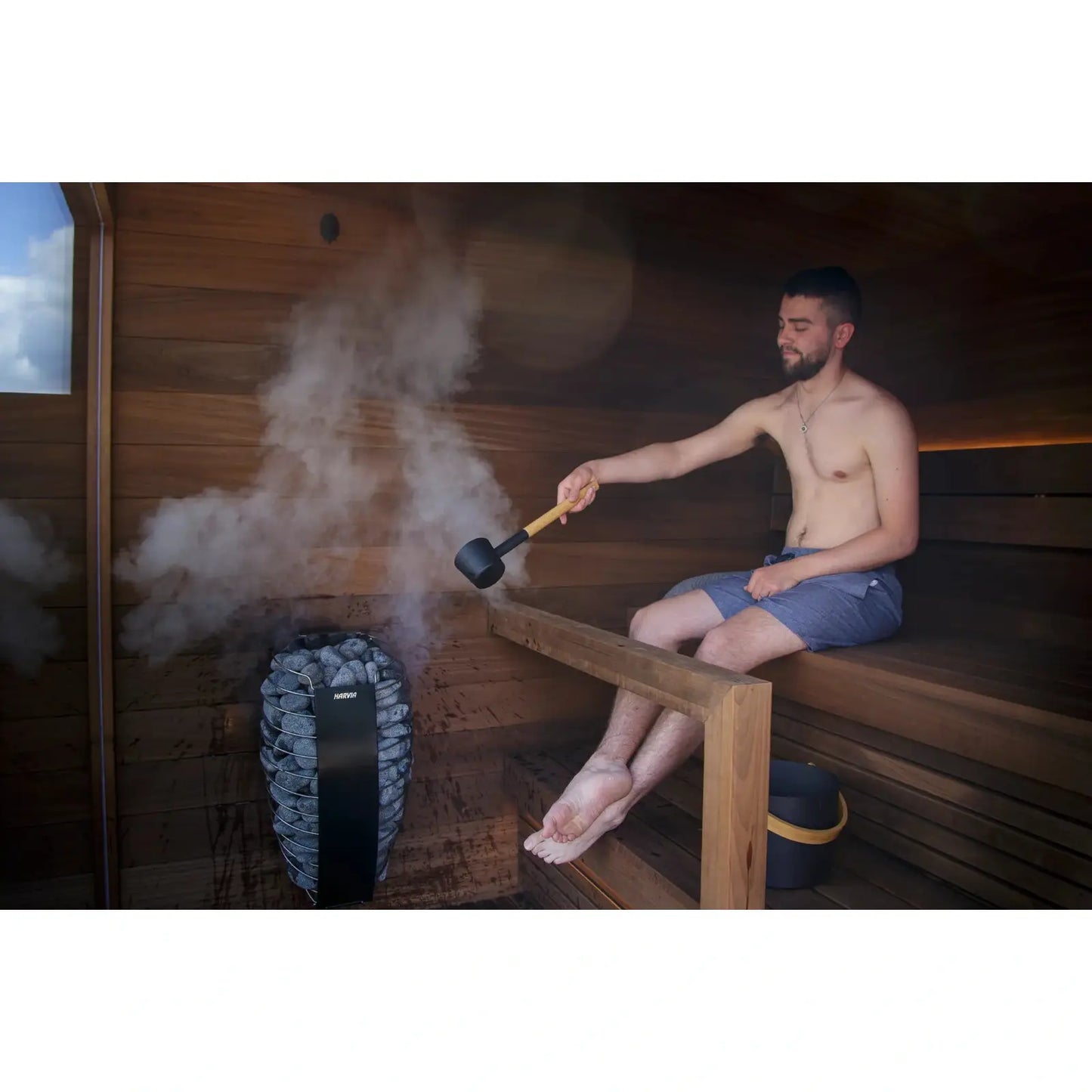Harvia Spirit SP60E Electric Sauna Heater Package