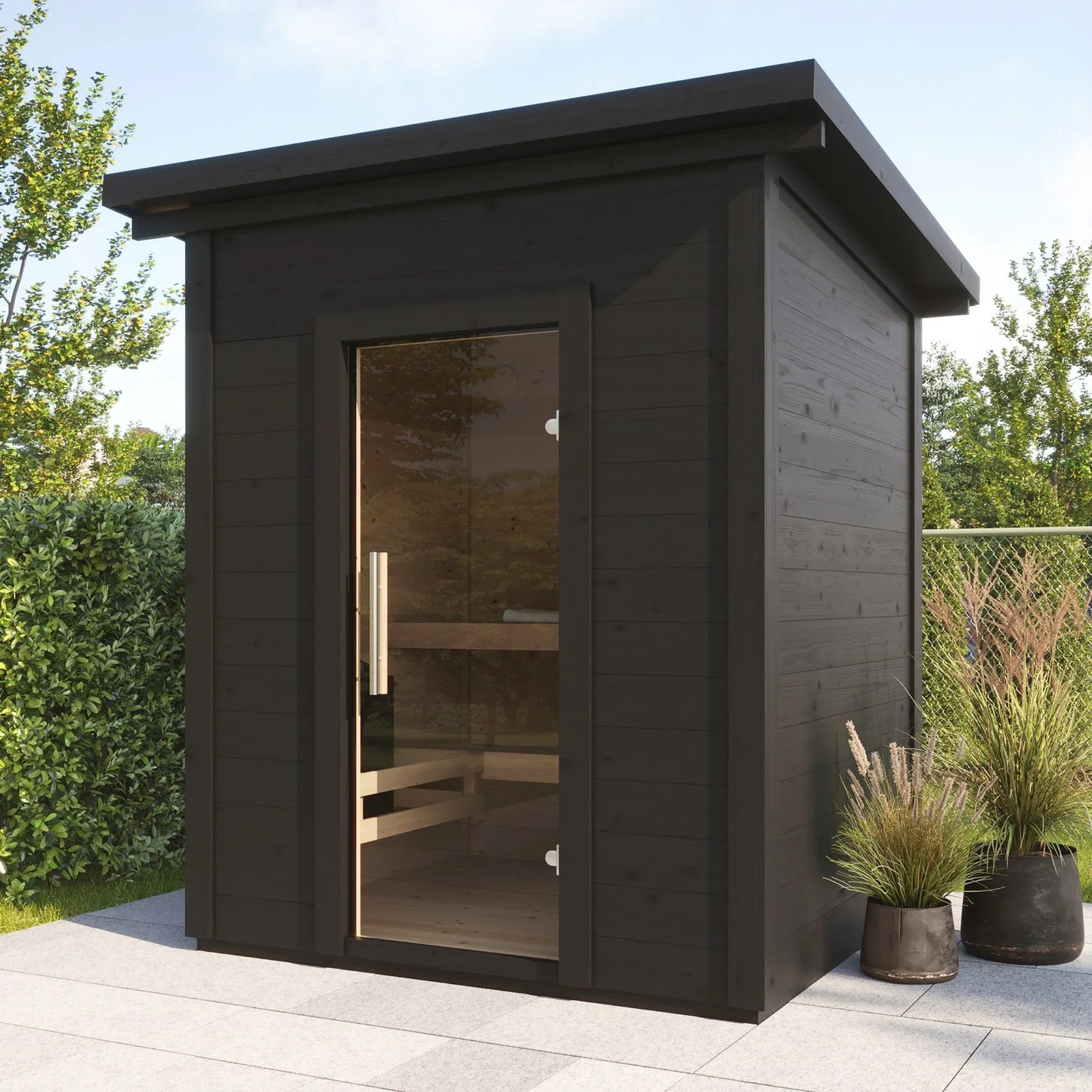 SaunaLife Garden Series G2 | 4 Person Outdoor Traditional Sauna