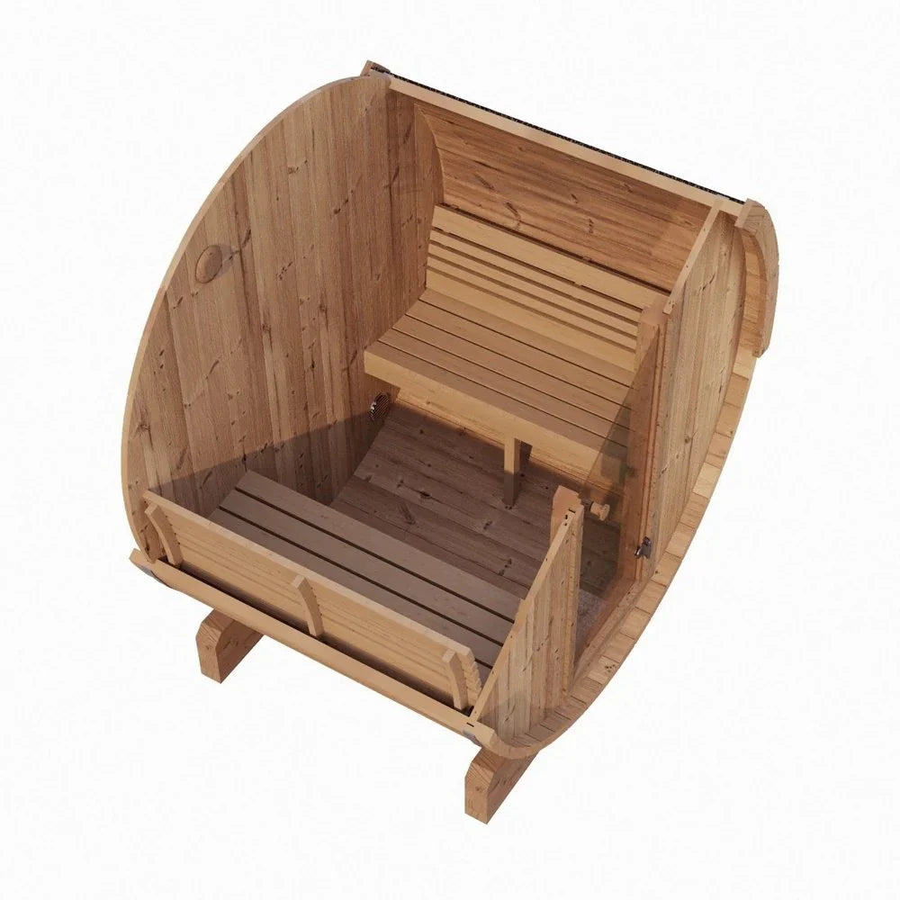 SaunaLife ERGO Series E6 | 3 Person Outdoor Barrel Sauna