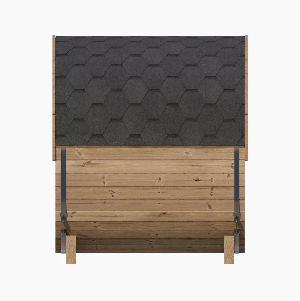 SaunaLife ERGO Series E6W | 3 Person Outdoor Barrel Sauna with Window