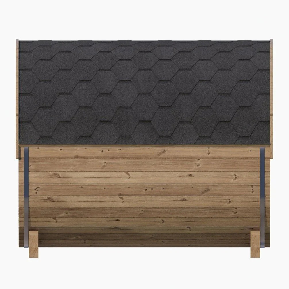SaunaLife ERGO Series E8W | 6 Person Outdoor Barrel Sauna with Window