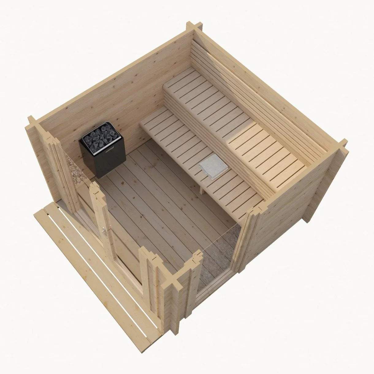 SaunaLife Garden Series G4 | 6 Person Outdoor Traditional Sauna