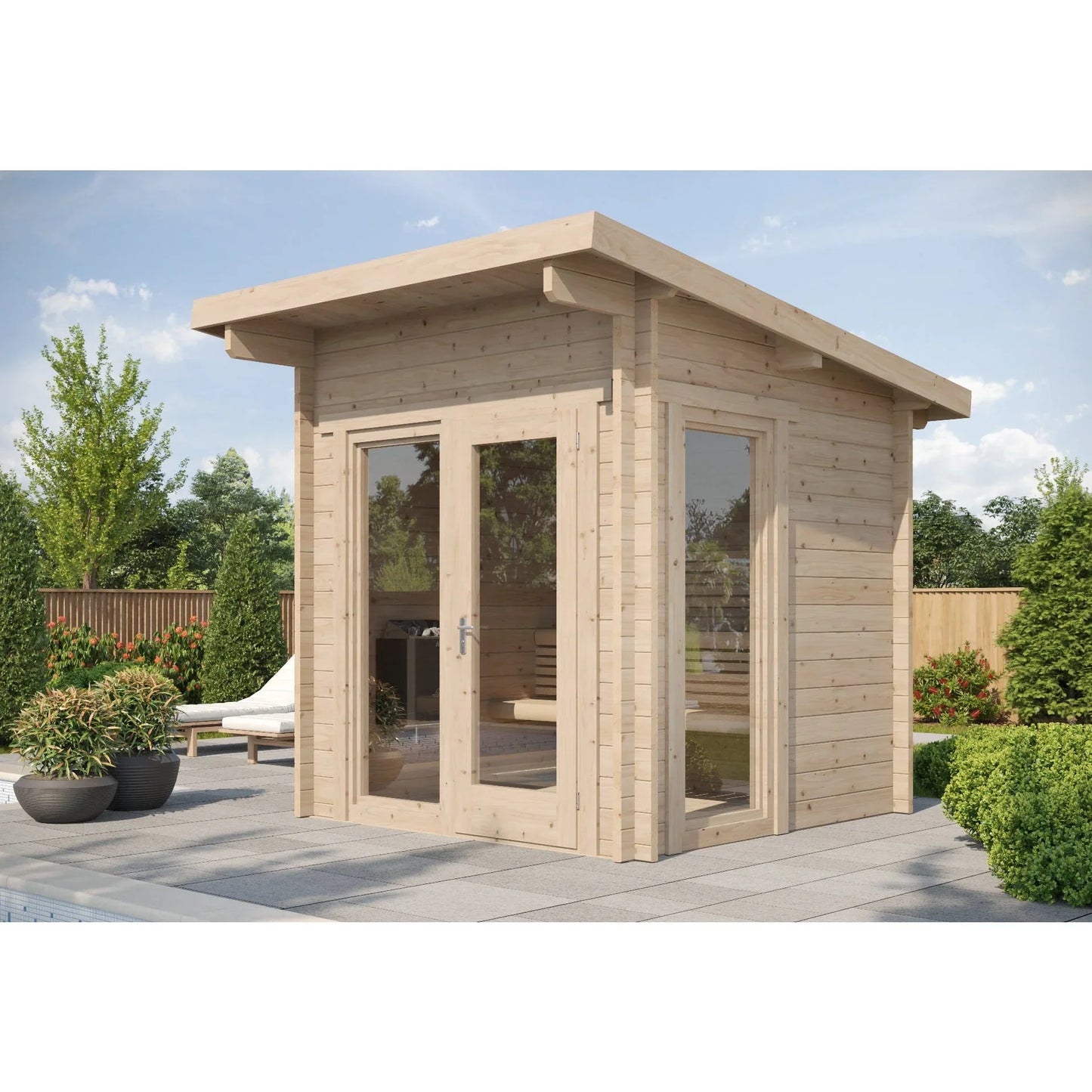 SaunaLife Garden Series G4 | 6 Person Outdoor Traditional Sauna