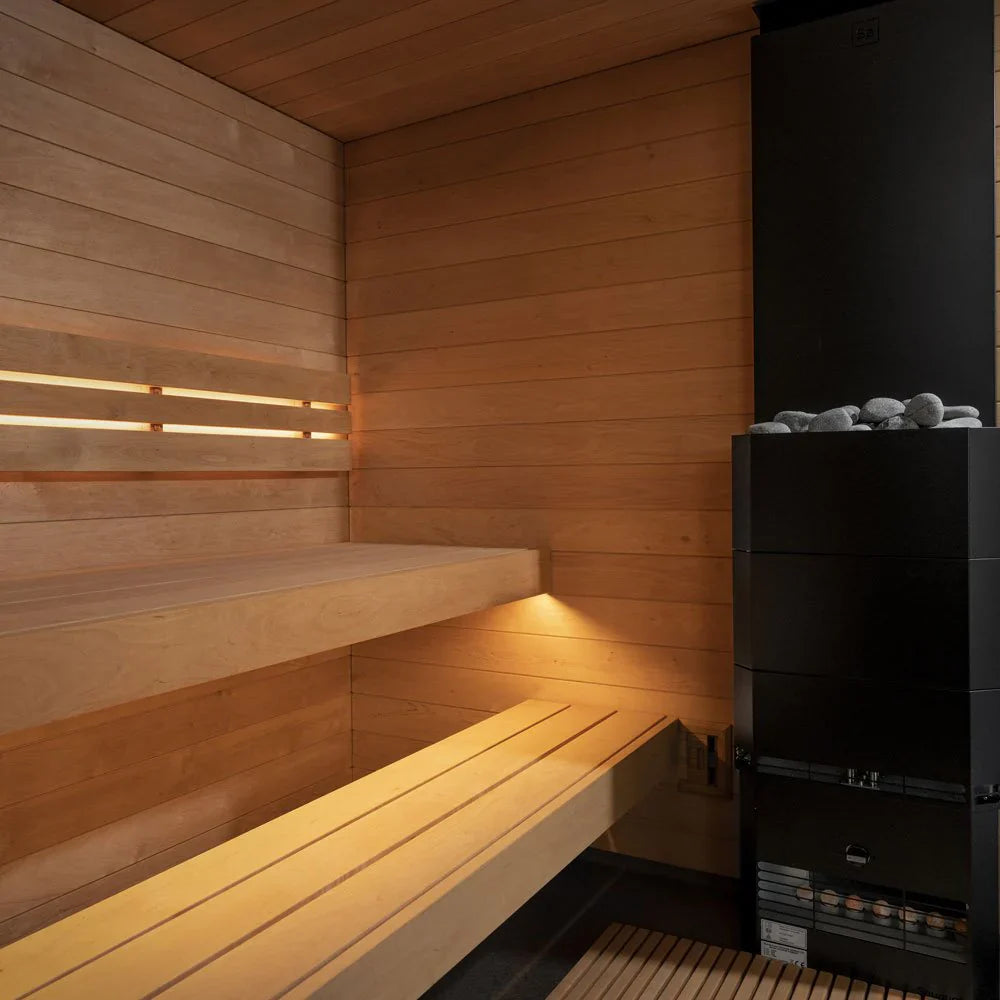 SaunaLife Garden Series G6 | 5 Person Pre-Assembled Outdoor Sauna
