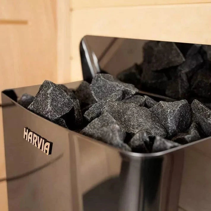 Harvia SW60 The Wall Series 6kW Black Stainless Steel Sauna Heater HSW6U1B