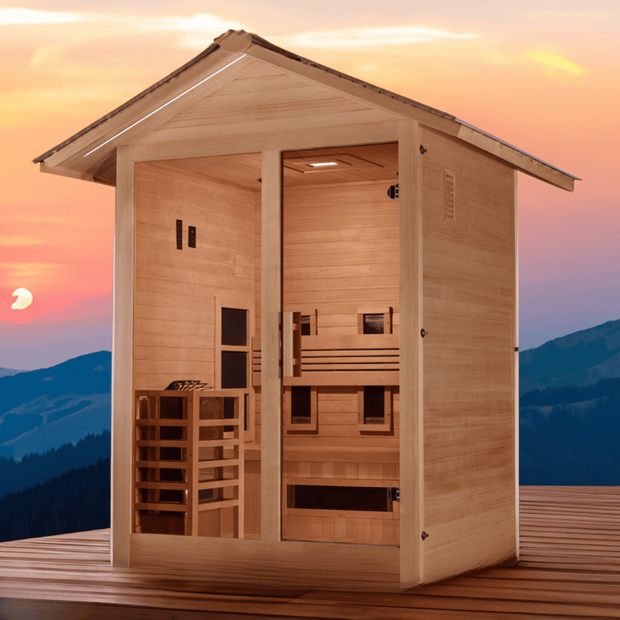 Golden Designs Carinthia 3 Person Hybrid Outdoor Sauna GDI-8123-01