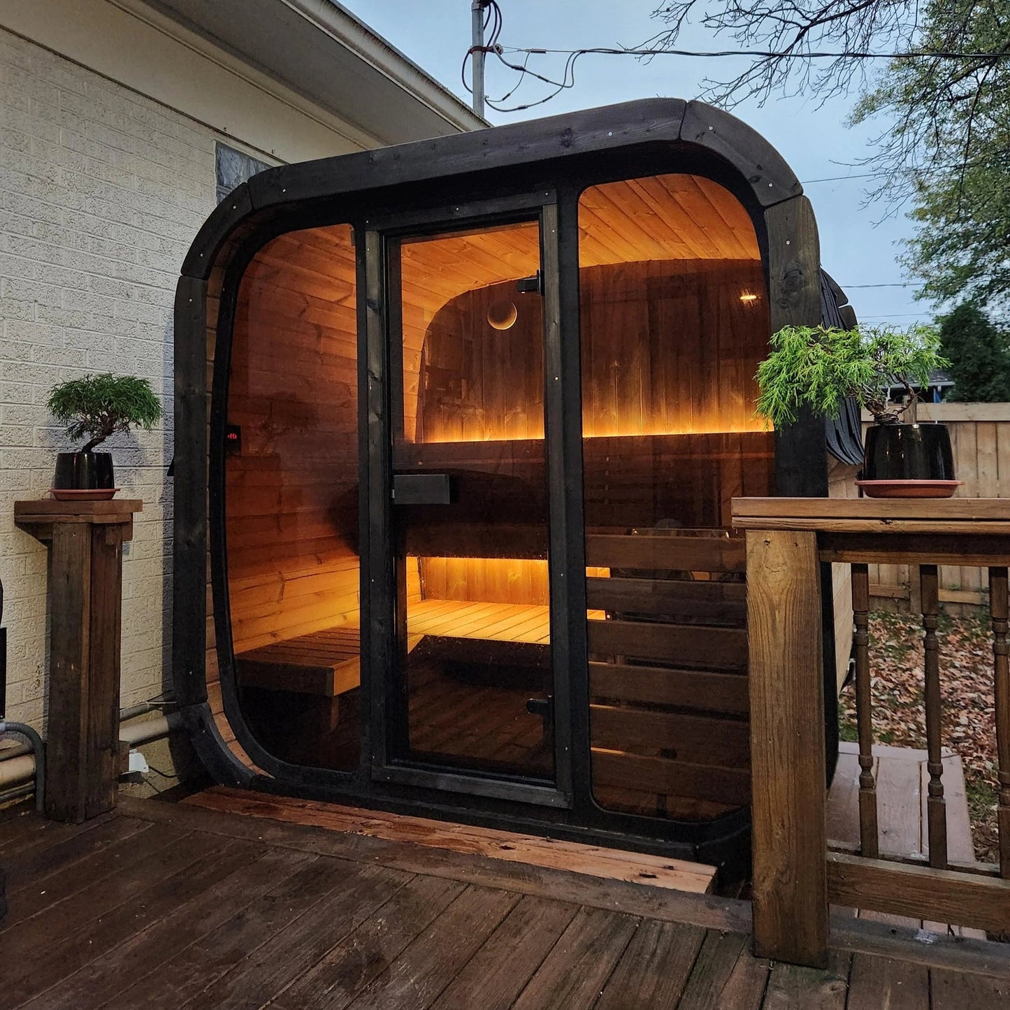 SaunaLife CUBE Series CL5G | 3-4 Person Outdoor Traditional Sauna