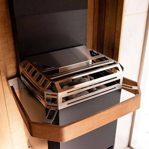 Saunum Air L 13 - 13kW Black Sauna Heater with Integrated Climate Equalizer