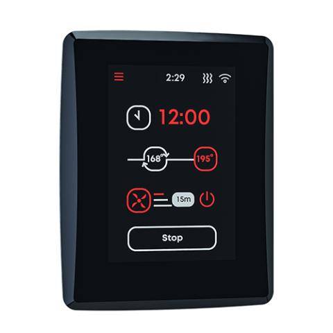 Saunum Air L 10 Complete Sauna System - 9.8kW Black Sauna Heater with Smart Controls & Stones